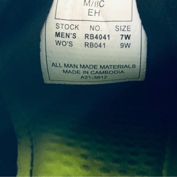 Reebok Sublite EH Alloy Toe Work Shoe Size 7W Men, 9W Women - Picture 7 of 7